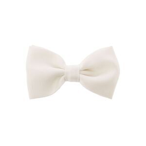 Tagliatore Men Ivory White Pre-Tied Bow Tie With Hook Fastening In Satin Man